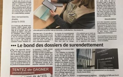 L’impact de l’accompagnement de Crésus Touraine sur le Surendettement.